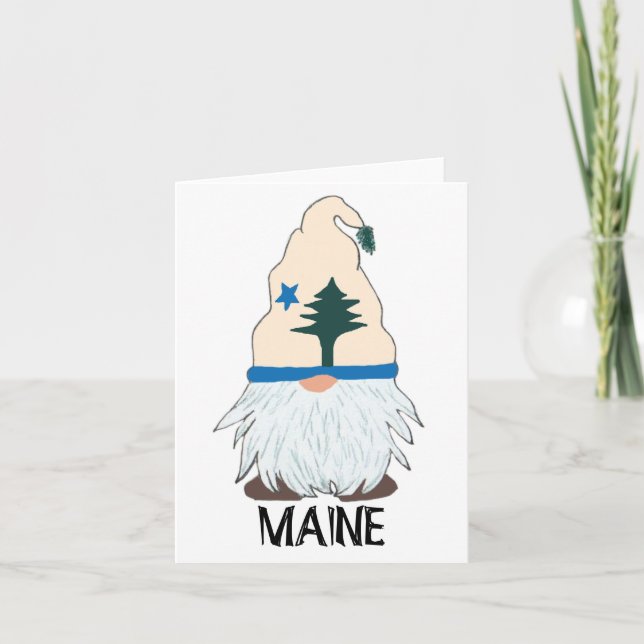 Welcome Gnome  Letterpress Thank You Card (Front)