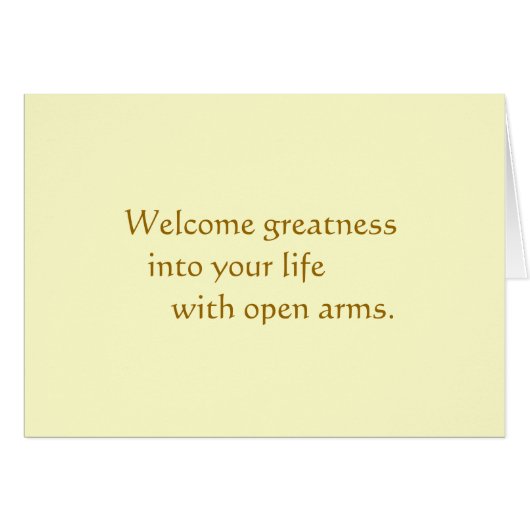 Welcome Greatness Cards (Front Horizontal)