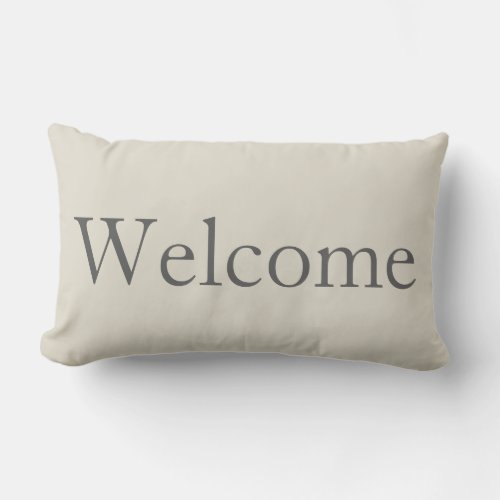 Welcome Guest Bedroom Lumbar Pillow Decor