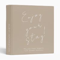 Welcome Guest Information Beige