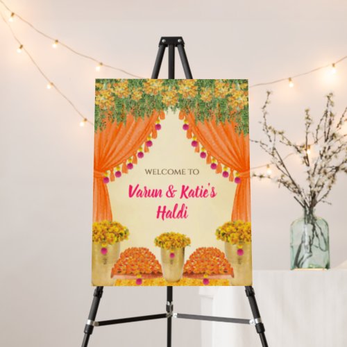 Welcome Haldi decoration  Wedding Haldi signs