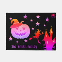 Welcome Halloween Door Mat | Personalized Doormat