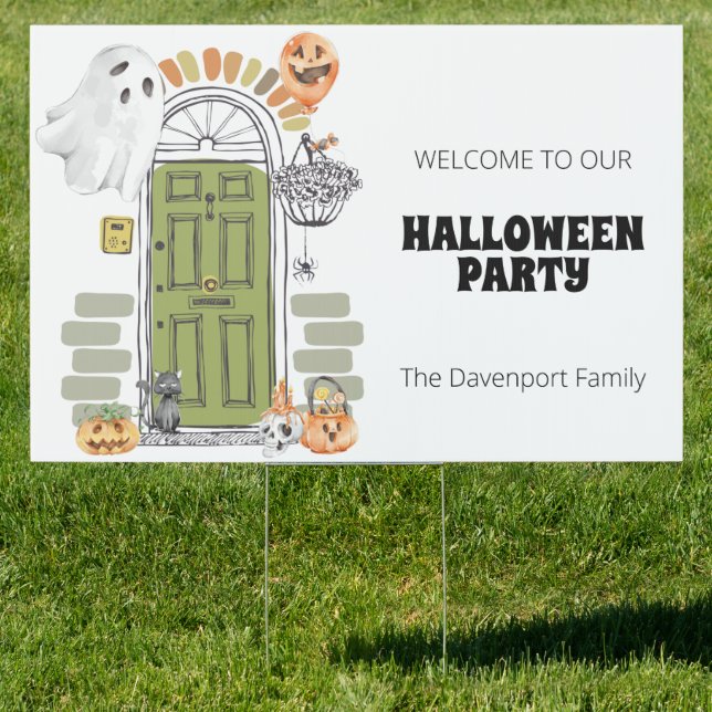 Welcome Halloween Elegant Sign (Insitu)