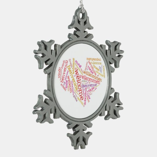Heart (many languages) Ornament