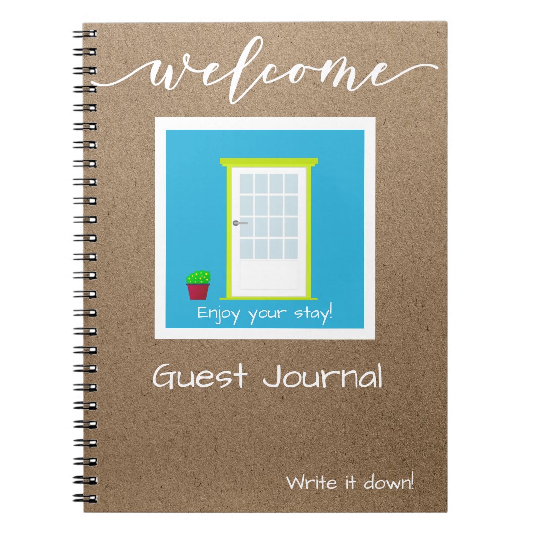 Holiday Vacation Home Guest Book Journal Zazzle
