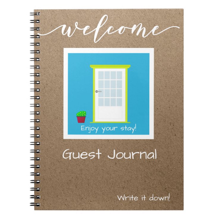 Holiday Vacation Home Guest Book Journal Zazzle