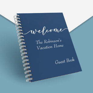Welcome Holiday Vacation Home Guest Book Sign In