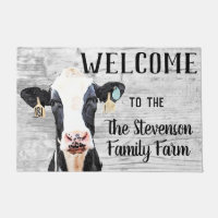 Welcome Holstein Cow Dairy Farm Custom Animal