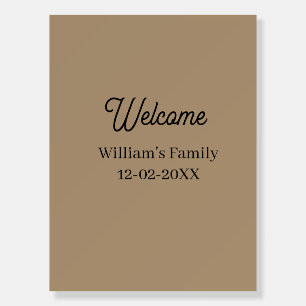 Welcome home add family name house inauguration foam board