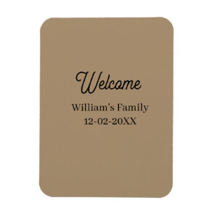 Welcome home add family name house inauguration  magnet
