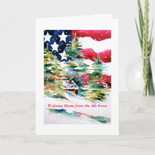 Welcome Home Air Force Christmas Card