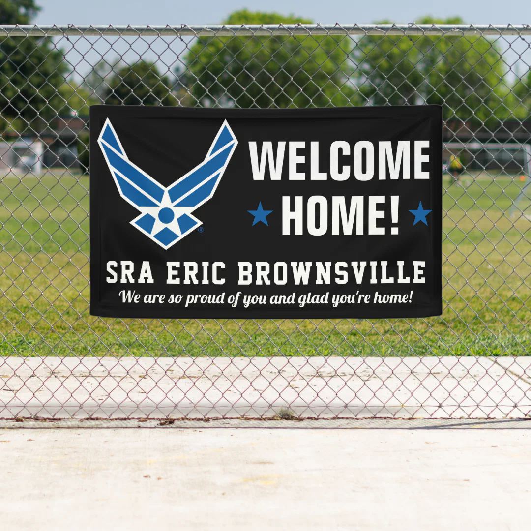 Welcome Home Airman Banner (Insitu)