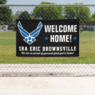 Welcome Home Airman Banner