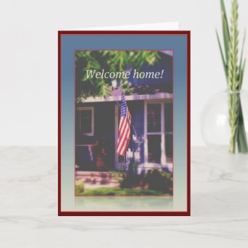 Welcome Home And Thank You Military Greeting Card by ForEverProud at Zazzle
