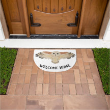 Welcome Home Artistic Bird Watercolor Marsh Owl