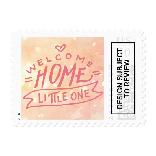 welcome home baby girl birth announcement postage zazzle com