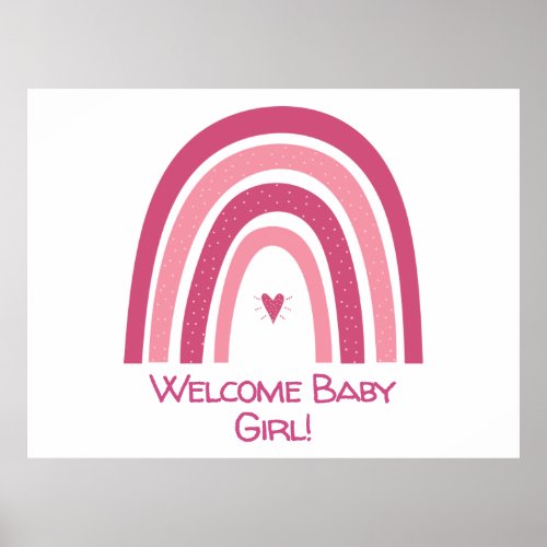Welcome Home Baby Girl Poster