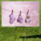Welcome home baby girl yard flag