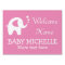 WELCOME HOME baby shower yard sign with elephant
