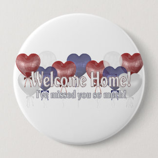 Welcome Home Balloons Pinback Button