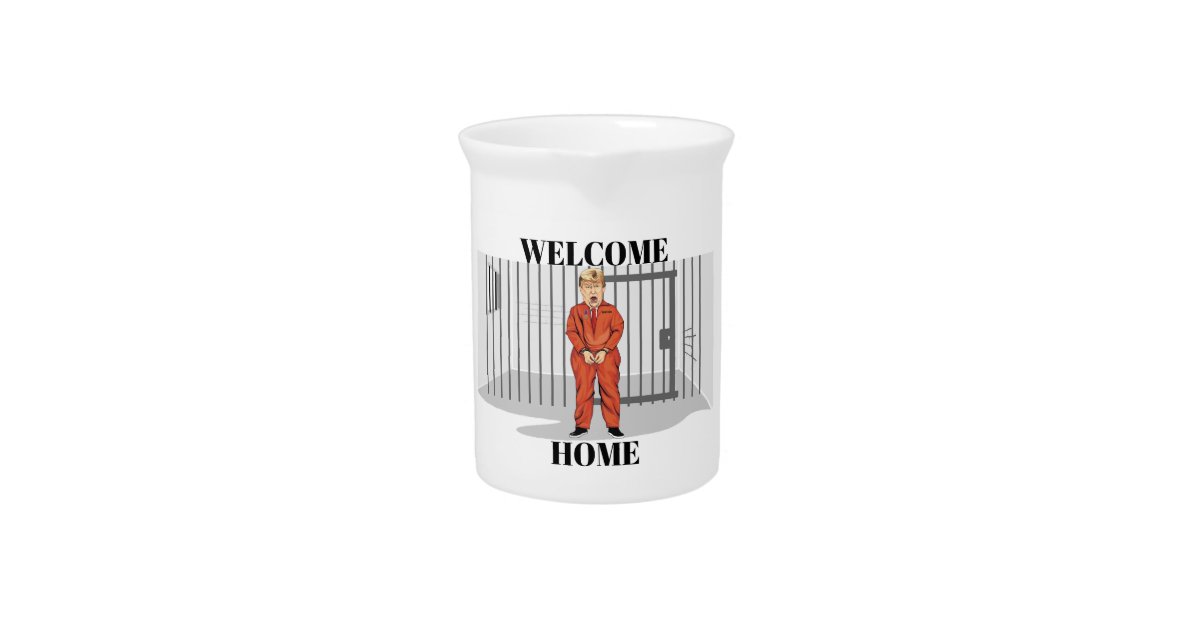 Wellcome Pitcher Welcome Home Beverage Pitcher | Zazzle