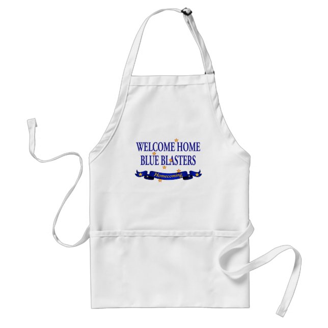 Welcome Home Blue Blasters Adult Apron (Front)