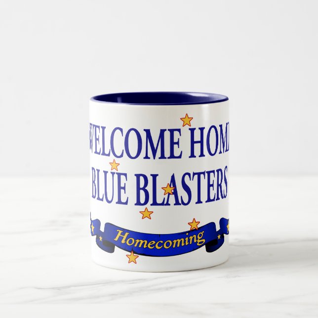 Welcome Home Blue Blasters Two-Tone Coffee Mug (Center)