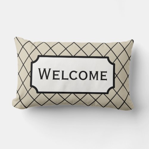 Welcome Home Business Guest Room Throw Pillow Gift