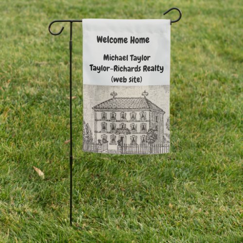 Welcome Home Buyer Congratulations Realtor Promo Garden Flag