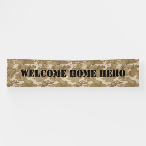 Welcome Home Camouflage Banner