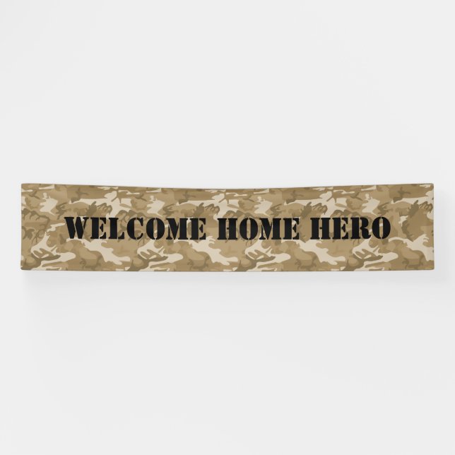 Welcome Home Camouflage Banner (Horizontal)