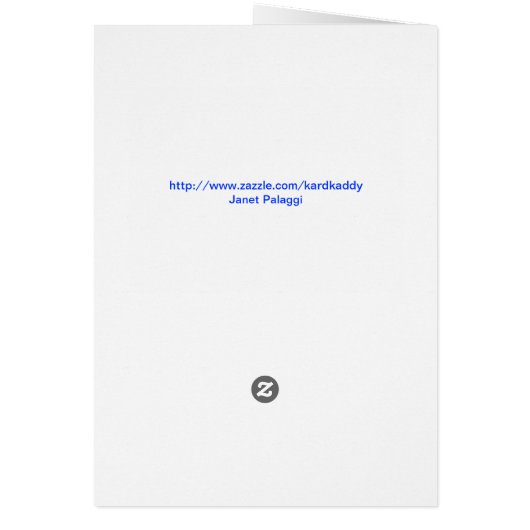 Welcome Home Card With Rainbow (Back)