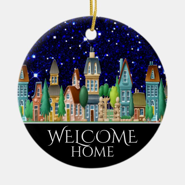 Welcome Home Ceramic Ornament (Front)