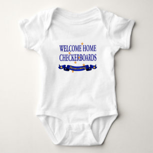 Welcome Home Checkerboards Baby Bodysuit