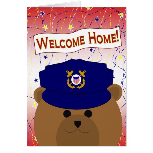 Welcome Home Coast Guardsman/Coastie! Cards (Front)