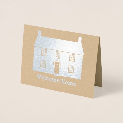 Welcome Home _ Cottage with Your Own Text Foil Card