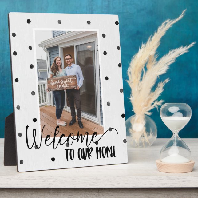 Welcome Home Custom Photo Plaque (Side)