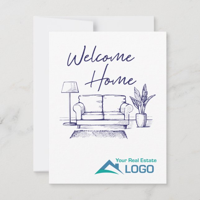 Welcome Home Custom Real Estate Card (Front)