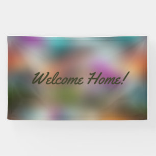 Welcome Home custom Vinyl Banner 3' x 5' Banner