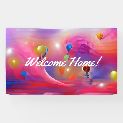 Welcome Home custom Vinyl Banner 3 x 5 Banner