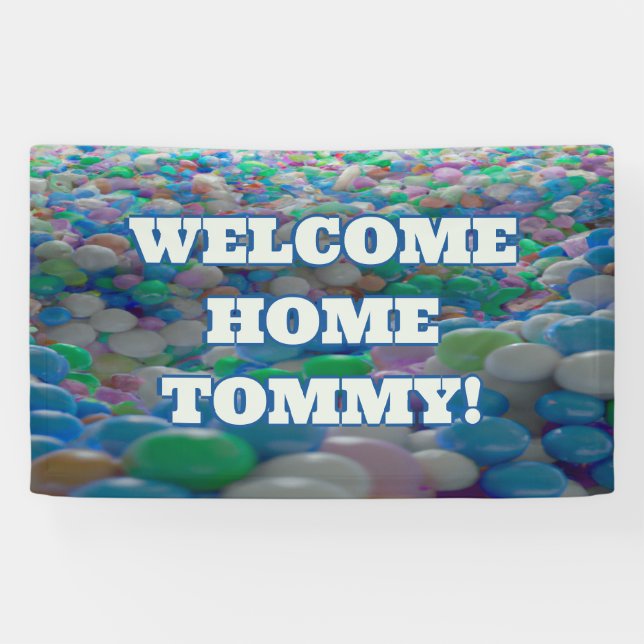 Welcome Home custom Vinyl Banner 3' x 5' Banner (Horizontal)