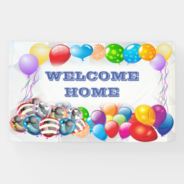 Welcome Home custom Vinyl Banner 3' x 5' Banner (Horizontal)