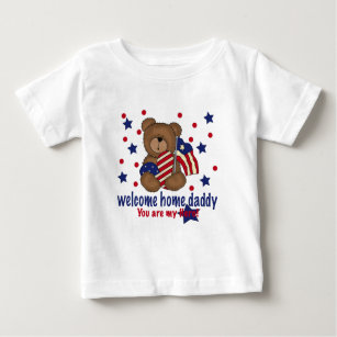 Welcome Home Daddy Bear Baby T-Shirt