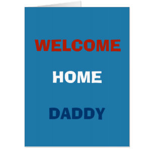 Welcome Home Deployment Giant Card