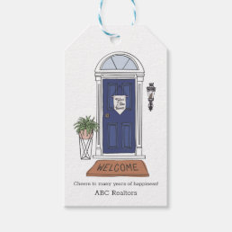 Welcome Home Door Custom Real Estate Gift Tag