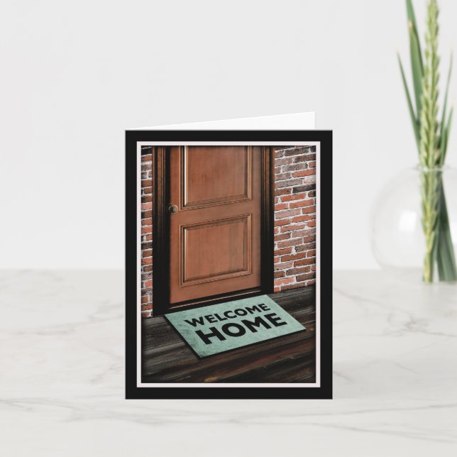 welcome home door mat card (Front)