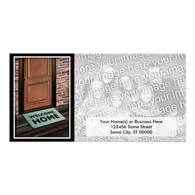 welcome home door mat card (Front)