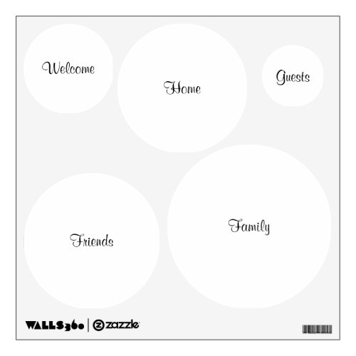 Welcome Home Family Freiends Guests Custom Wall Decal