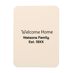 Welcome home family name est. Year guest house  Magnet