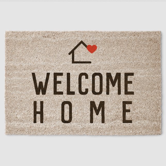 welcome home fiber doormat (Front)